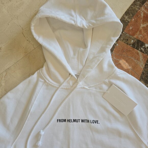 Helmut Lang White Hoodie Sweater - Picture 3 of 5